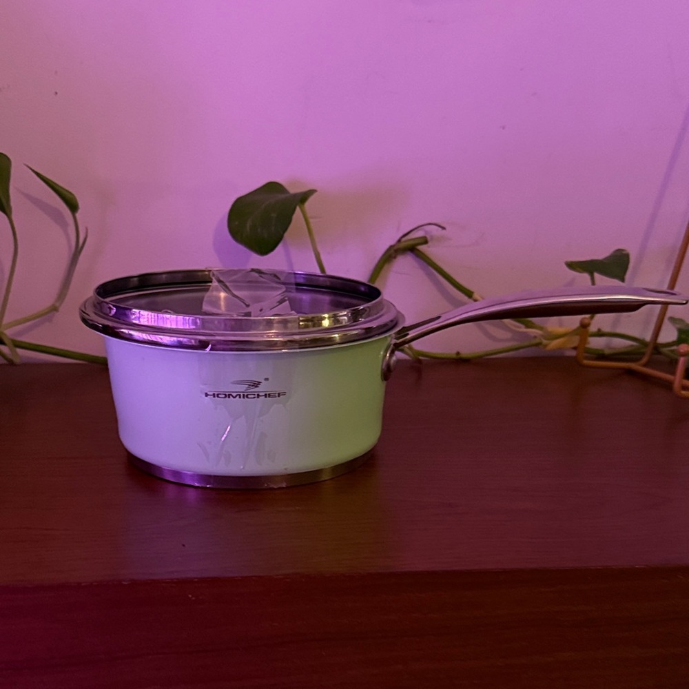 HOMICHHEF Light Green Saucepan with Lid